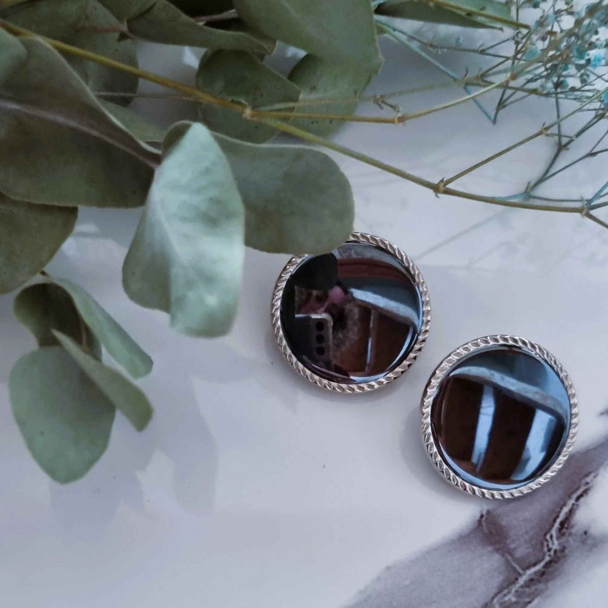 Vintage earrings - Mirroring