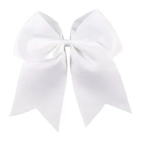 White Clip Hair Bow