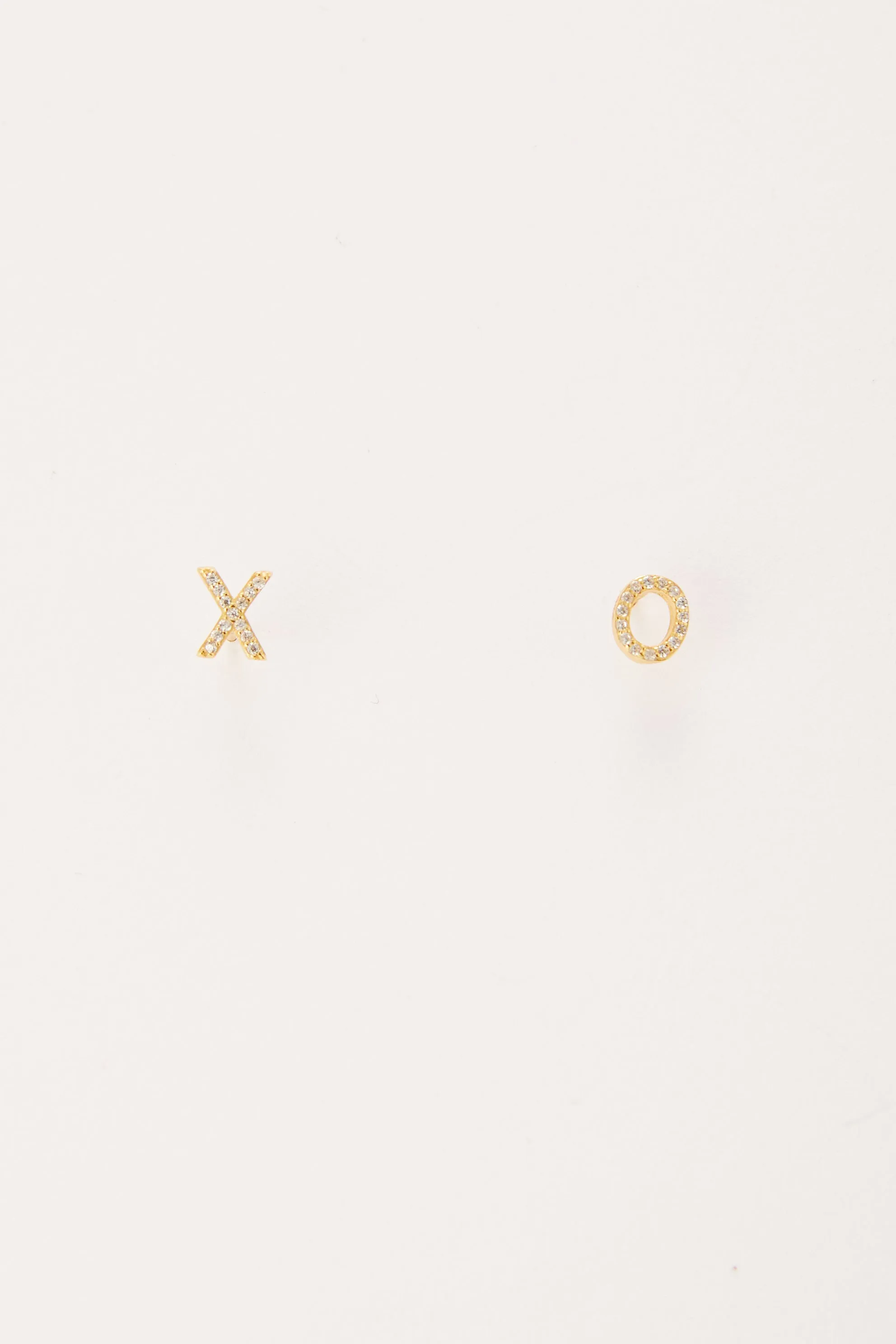 Xo Cubic Zirconia Stud Earrings