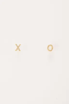 Xo Cubic Zirconia Stud Earrings