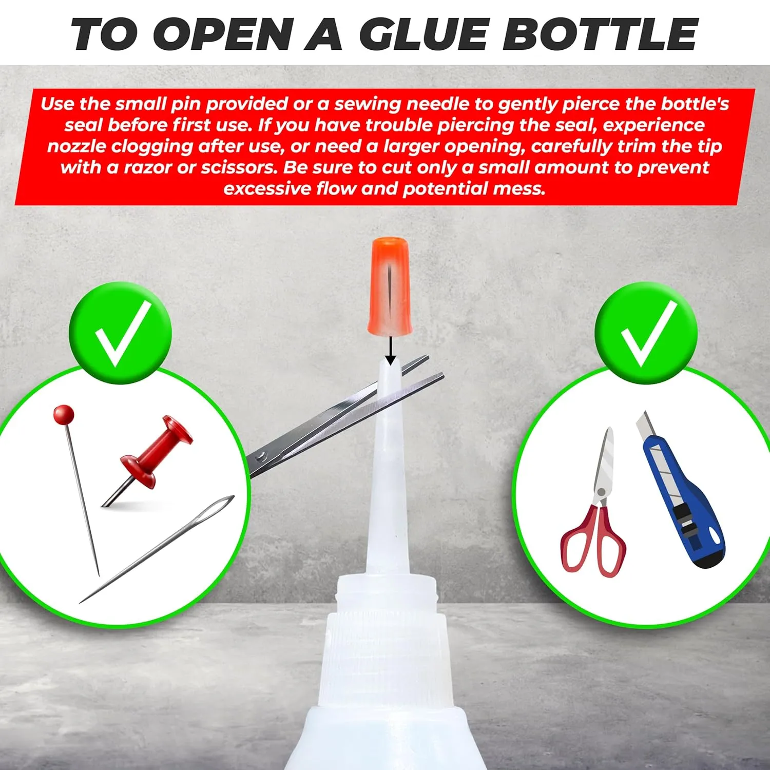 Y'allCanDiy Super Glue for Leather - Leather Glue Adhesive for Purses, Sofas and Furniture. Heavy Duty Waterproof Cyanoacrylate Based Adhesive for Leathercraft, Upholstery