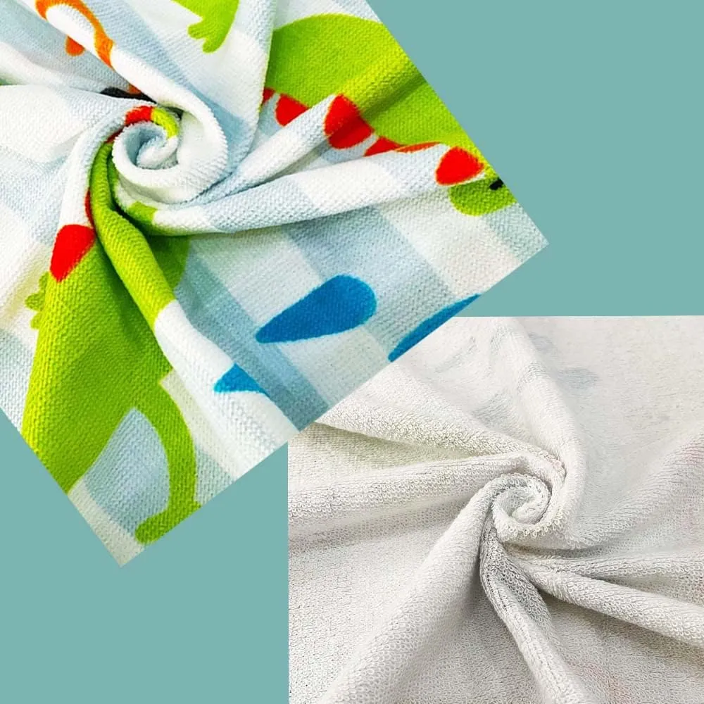 YIFONTIN Kids Beach Towel Super Soft Absorbent Cotton Blanket 25.5X51.0 for Bath Swimming Camping, Crocodile Pirate.