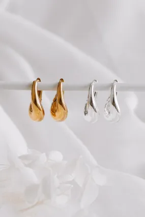 Zahli - Stainless Steel Hoop Earrings